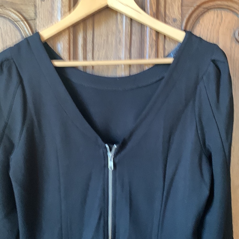 Pippa Black Knit Dress with Pockets/Zipper - Picture 7 of 10